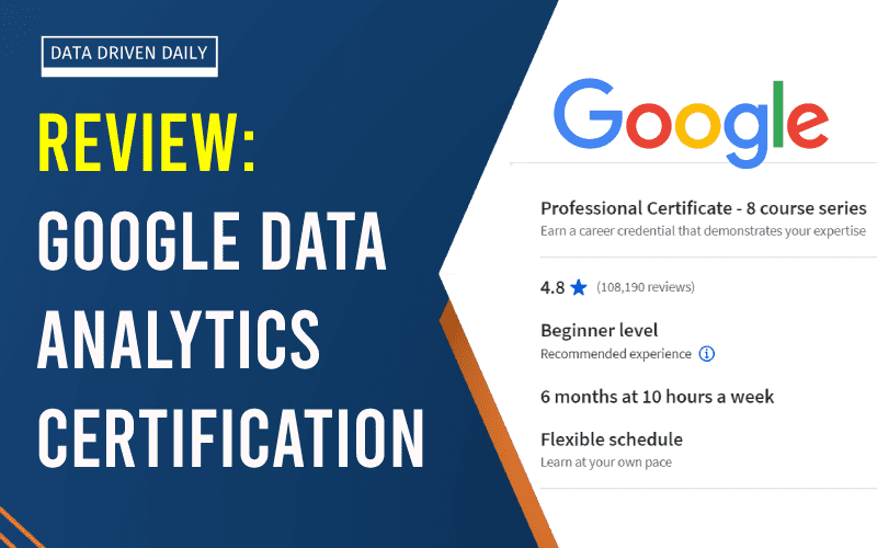 google data analytics professional certificate review