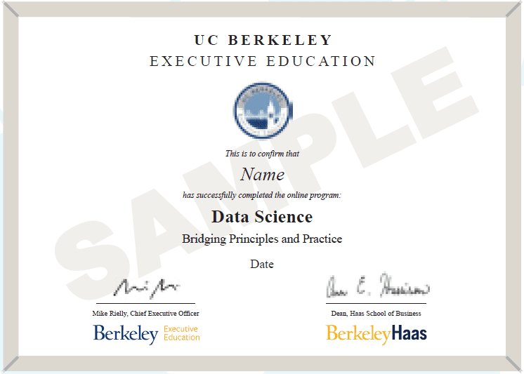 Berkeley Data Science Certificate