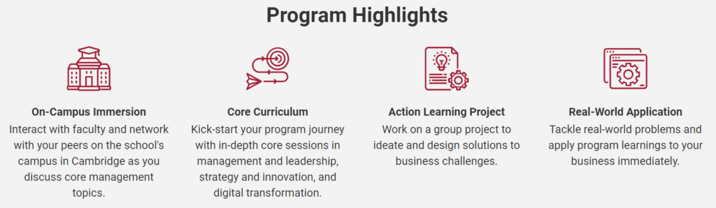 MIT Executive Program Highlights
