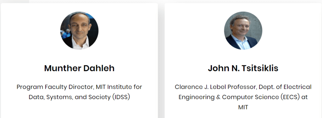 MIT Machine Learning and Data Science Faculty