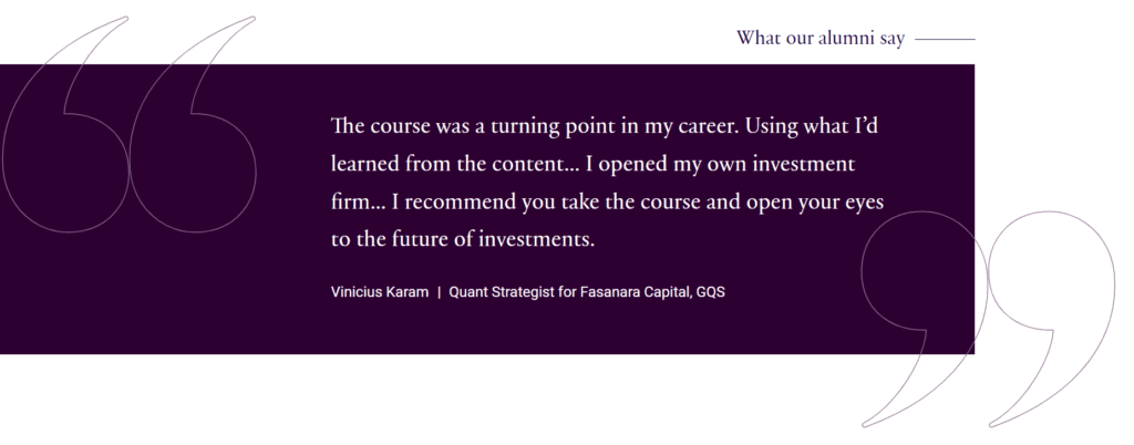 Oxford Algorithmic Trading Programme Quote
