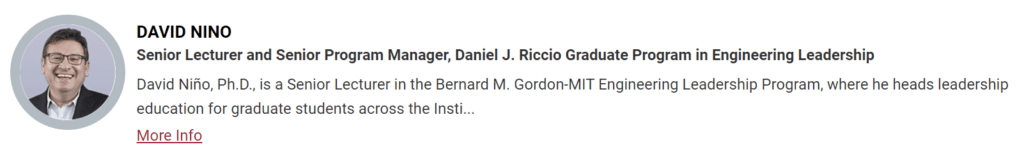 MIT COO Program Faculty
