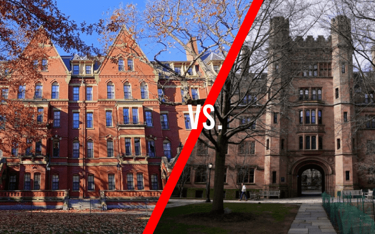 Yale Ranking Harvard vs Yale 2026: Rankings, Acceptance Rates & Key Differences